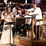 Andris Nelsons (pictured leading the BSO and Kristine Opolais in August) will participate in 11 performances at Tanglewood in 2017.