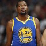 Golden State Warriors forward Kevin Durant (35) in the second half of an NBA basketball game Thursday, Nov. 10, 2016, in Denver. The Warriors won 125-101. (AP Photo/David Zalubowski)
