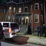 Boston police officers were outside of 20 West Cottage St., the scene of a fatal shooting Thursday.