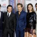 Alex Wolff, from left, Mark Wahlberg, Kevin Bacon, Michelle Monaghan, and Themo Melikidze arrive at the 2016 AFI Fest 
