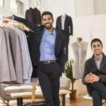 Boston, MA - 10/20/2016 - Chief executive Aman Advani(R), and chief design officer Gihan Amarasiriwardena(L) of Ministry of Supply, a clothing line, pose for a portrait in their retail store in Boston, MA, October 20, 2016. (Keith Bedford/Globe Staff) 