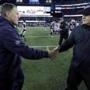 New England Patriots head coach Bill Belichick, left, reaches out to shake hands withPhiladelphia Eagles head coach Chip Kelly after the Eagles beat the Patriots 35-28 in an NFL football game, Sunday, Dec. 6, 2015, in Foxborough, Mass. (AP Photo/Charles Krupa) 