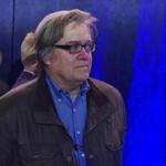 (FILES) This file photo taken on November 5, 2016 shows Trump campaign chairman Steve Bannon watching as Republican presidential nominee Donald Trump speaks during a rally at the Reno-Sparks Convention Center in Reno, Nevada on November 5, 2016. US President-elect Donald Trump made the first top appointments of his new administration November 13, 2016, naming Reince Priebus his White House chief of staff and Bannon as his chief strategist and senior counselor. / AFP PHOTO / MANDEL NGANMANDEL NGAN/AFP/Getty Images