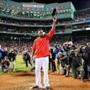 Boston, MA - 10-10-16 - ALDS Game 3 - Fenway Park - Cleveland at Red Sox - David Ortiz salutes the fans after the loss. (John Tlumacki/Globe staff)