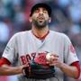 David Price reacting to (another) tough playoff performance, this time against the Cleveland Indians.