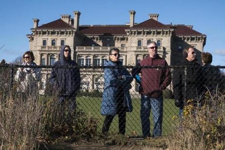 The Breakers, a Vanderbilt mansion, stands above the Cliff Walk National Recreation Trail in Newport, R.I., Dec. 3, 2016. In a city that loves its mansions, the newest one, which will have a flat roof and futuristic design, is causing a controversy from disgruntled neighbors and residents. (M. Scott Brauer/The New York Times)
