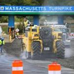 Officials said the first phase of demolition work on the Massachusetts Turnpike toll plazas was completed ahead of schedule. 
