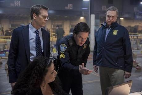 Kevin Bacon, Mark Wahlberg and John Goodman in the 2016 film ?Patriots Day,? directed by Peter Berg.
