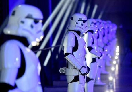 LONDON, ENGLAND - DECEMBER 13: Atmosphere at the launch event and reception for Lucasfilm's highly anticipated, first-ever, standalone Star Wars adventure 