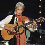FILE - In this May 3, 2009 file photo, Joan Baez performs at a benefit concert celebrating Pete Seeger's 90th birthday at Madison Square Garden in New York. Baez, the late rapper Tupac Shakur, as well as Seattle-based rockers Pearl Jam lead a class of Rock and Roll Hall of Fame inductees that also include 1970s favorites Journey, Yes and Electric Light Orchestra. The hall's 32nd annual induction ceremony will take place on April 7, 2016, at Barclays Center in Brooklyn, N.Y. (Photo by Evan Agostini/Invision/AP, File)