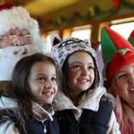 Spend some time with Santa on the old-fashioned Conway Scenic Railroad.