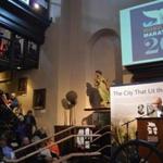 01moby The 2016 Marathon kicked off with bestselling author Nathaniel Philbrick reading the opening line, ÒCall me Ishmael.Ó Credit: Courtesy of the New Bedford Whaling Museum.