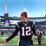 Foxborough, MA 12/24/16 Patriots Tom Brady leaves the field after the game. Patriots defeated the Jets 41-3. New England Patriots vs. New York Jets at Gillette Stadium. (John Tlumacki/Globe Staff)