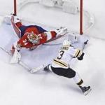 Bruins forward Brad Marchand beat Panthers goalie James Reimer for a shorthanded goal in the first period. 