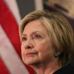 Former Secretary of State Hillary Clinton spoke at a reception at the State Department Tuesday in Washington, D.C. 