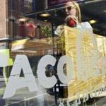 FILE - This Tuesday, Sept. 22, 2015, file photo, shows a Taco Bell Cantina restaurant, in Chicago. On Tuesday, Dec. 13, 2016, Taco Bell announced that the company plans to open 45 new locations in Spain, more than doubling the current count. (AP Photo/Matt Marton, File)