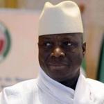 (FILES) This file photo taken on March 28, 2014 shows outgoing President Yahya Jammeh of Gambia attending the 44th summit of the 15-nation west African bloc ECOWAS at the Felix Houphouet-Boigny Foundation in Yamoussoukro. West African leaders began crisis talks with President Yahya Jammeh on January 13, 2017 over his refusal to leave power, as fears grew of a refugee exodus caused by the nation's political impasse. Jammeh, who took power in a 1994 coup, has made clear he will not quit as president until the country's Supreme Court decides on a legal case he has lodged aimed at having the result annulled and fresh elections called. / AFP PHOTO / ISSOUF SANOGOISSOUF SANOGO/AFP/Getty Images