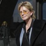 Author Patricia Cornwell left federal court in Boston in 2013.