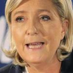 FILE - In this Jan. 4, 2017 file photo, Marine Le Pen, far-right leader and candidate for next spring's presidential election, delivers her New Year's address to the media in Paris. Le Pen, a top presidential candidate, sees a 