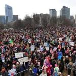 Boston-01/21/2017 Thousands of people filled Boston Common for the Boston Women's March for America. John Tlumacki/Globe Staff(metro)