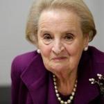 Former U.S. Secretary of State Madeleine Albright speaks before an interview in Washington, U.S., November 28, 2016. Picture taken November 28, 2016. To match interview MIDEAST-CRISIS/REPORT REUTERS/Joshua Roberts