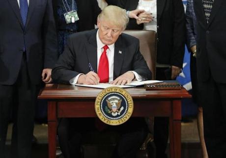 President Trump signed an executive order on border security and immigration enforcement. 
