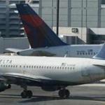 A Delta Airlines plane. A Delta employee was allegedly assaulted at JFK Airport in New York.