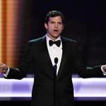 Ashton Kutcher onstage at the Screen Actors Guild awards. 