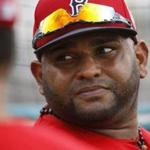 Red Sox third baseman Pablo Sandoval arrived at the team's spring training complex in Fort Myers, Fla., on Thursday, Feb. 9, 2017 and joined teammates taking batting practice. MUST CREDIT (Andrea Melendez/The News-Press (Fort Myers, Fla.)