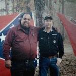 Daryl Davis (left) and Frank Ancona at a KKK event in ?Accidental Courtesy.? 