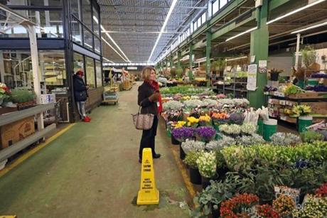 On Monday, because of a winter storm that had just passed, the Flower Exchange was unusually empty for the day before Valentine?s Day.

