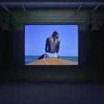 A screen at the ICA shows Steve McQueen?s video installation ?Ashes.?