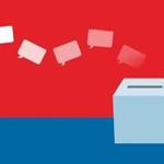 United States ballot box vector illustration