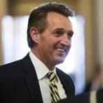 Senator Jeff Flake from Arizona is one Republican whom Democrats would have to unseat in 2018 to gain a majority. 