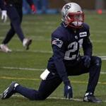 Foxborough, MA - 11/30/2016 - New England Patriots cornerback Malcolm Butler (21) loosens up during Patriots practice in Foxborough. - (Barry Chin/Globe Staff), Section: Sports, Reporter: Jim McBride, Topic: 01Patriots Practice, LOID: 8.3.812838744.