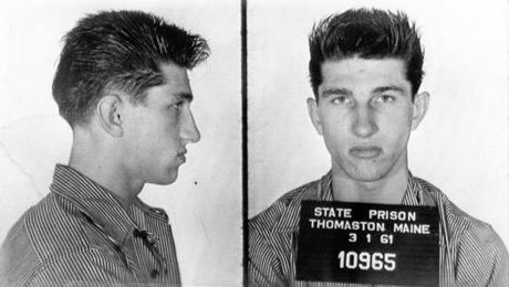 Rochester, NH - 1/5/1966: The mug shot of Richard Steeves, taken in Rochester, NH, on Jan. 5, 1966. Police from Maine, New Hampshire, and Ohio are questioning a 23-year-old Maine ex-convict. He was wanted in connection with five separate murders in the three states. Steeves was picked up in Manchester, NH this afternoon and taken to Rochester for questioning. (Maine State Prison via UPI/Wire Photo) --- BGPA Reference: 170317_MJ_021
