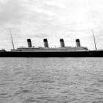 The Titanic in Ireland?s Cork Harbor, its final port of call, in April 1912.