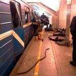 Victims lay near a subway train that was hit by an explosion in St. Petersburg on Monday. The attack left 11 people dead.