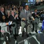 J. Keith Motley is shown at a ribbon-cutting ceremony in 2015. UMass Boston trustees have not renewed his contract.