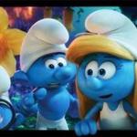 Smurfette (second from right) is voiced by Demi Lovato.