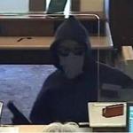 An image from a security camera at a Citizens Bank in Woburn allegedly showed the so-called Incognito Bandit.