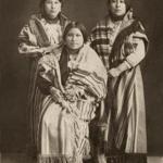 Osage tribe members (from right) Mollie, Anna, and Minnie Burkhart.