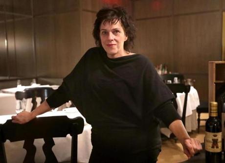Boston, MA: 11-08-2016: Barbara Lynch in the dining room of her restaurant Menton in Boston, Mass. Nov. 9, 2016. Photo/John Blanding, Boston Globe staff story/, Food ( xxtruffles )
