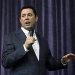 FILE - In this Feb. 9, 2017, file photo, Rep. Jason Chaffetz, R-Utah speaks during a town hall meeting at Brighton High School in Cottonwood Heights, Utah. Chaffetz, a Republican who chairs the House Oversight Committee, says he won't for re-election or any other office in 2018. Chaffetz, who has been rumored as a possible candidate for Senate or governor, says that after consulting with his family and 