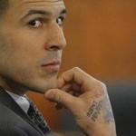 Former New England Patriots football player Aaron Hernandez at Bristol County Superior Court in April.