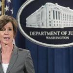 Former Acting AG Sally Yates is expected to contradict President Trump and his minions today. 