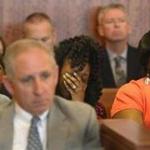 Sheneah Jenkins, left, Lloyd's girlfriend, and his sister Olivia Ward, center, reacted to the judge?s decision. 