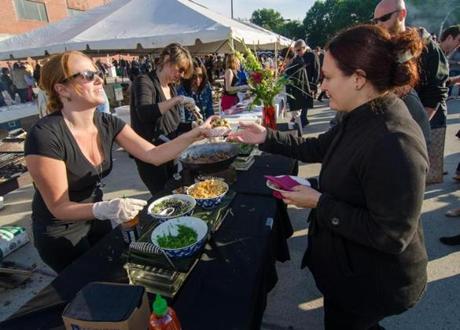 14nocalendar - Get tickets now for the newly expanded 2017 Taste of Somerville taking place this year at Nathan Tufts Park in Powderhouse Square to fit over 60 restaurants and up to 2,000 guests. (Glenn Kulbako)
