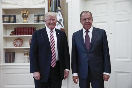 President Trump and Russian Foreign Minister Sergei Lavrov met last week in the Oval Office.
