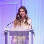 NEW YORK, NY - MAY 09: Model Gisele Bundchen speaks onstage during David Lynch Foundation Hosts ?Women of Vision Awards? at 583 Park Avenue on May 9, 2017 in New York City. (Photo by Dimitrios Kambouris/Getty Images for David Lynch Foundation)